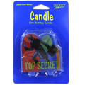 Top Secret Figure Birthday Candle